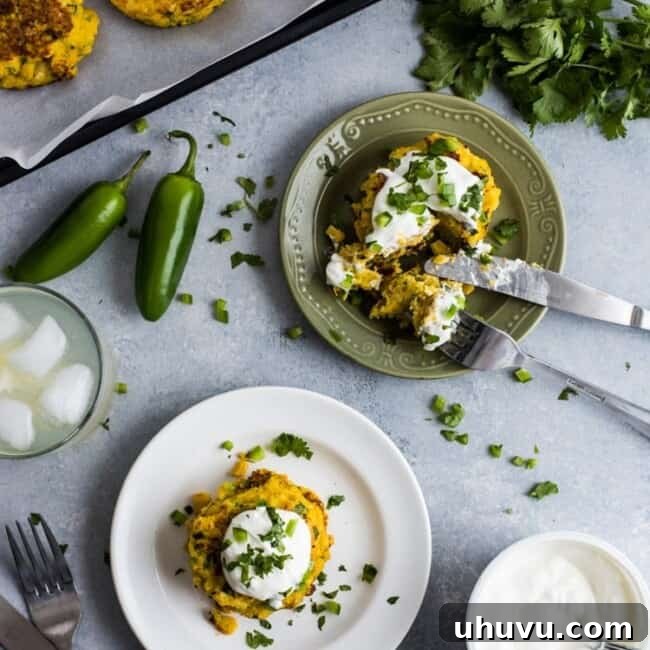 Zesty Jalapeno Corn Fritters 9 Quick and easy Jalapeno Corn Cakes that are gluten free and vegetarian. The perfect Mexican side dish!