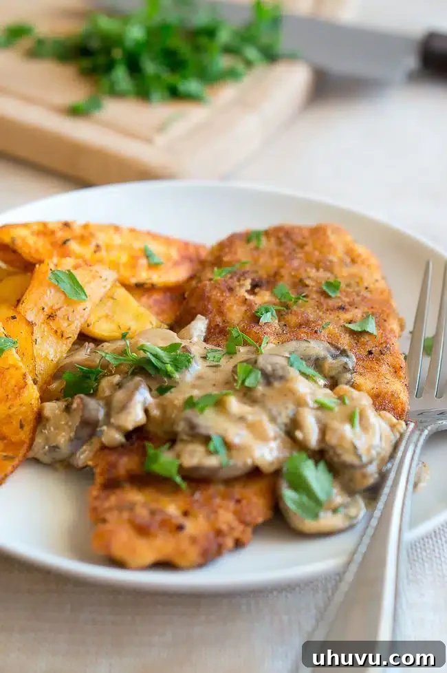 Golden Crispy Chicken Schnitzel 5 Paleo Schnitzel-4
