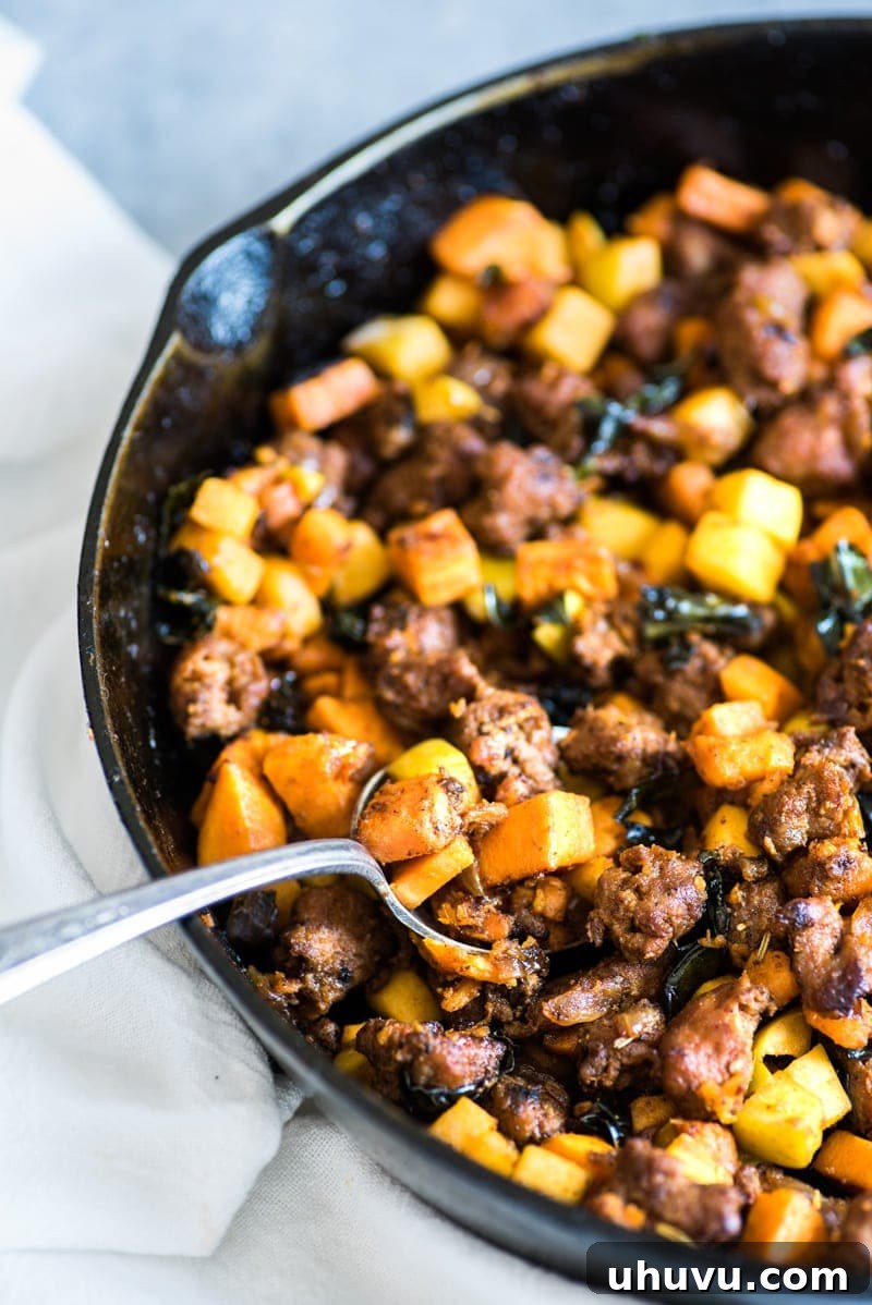 Mexican Chorizo Sweet Potato Hash with Jammy Eggs 2 A vibrant Mexican Chorizo Sweet Potato Hash topped with a perfect soft-boiled egg, ready to be enjoyed. A healthy, gluten-free, and paleo-friendly meal perfect for fall.