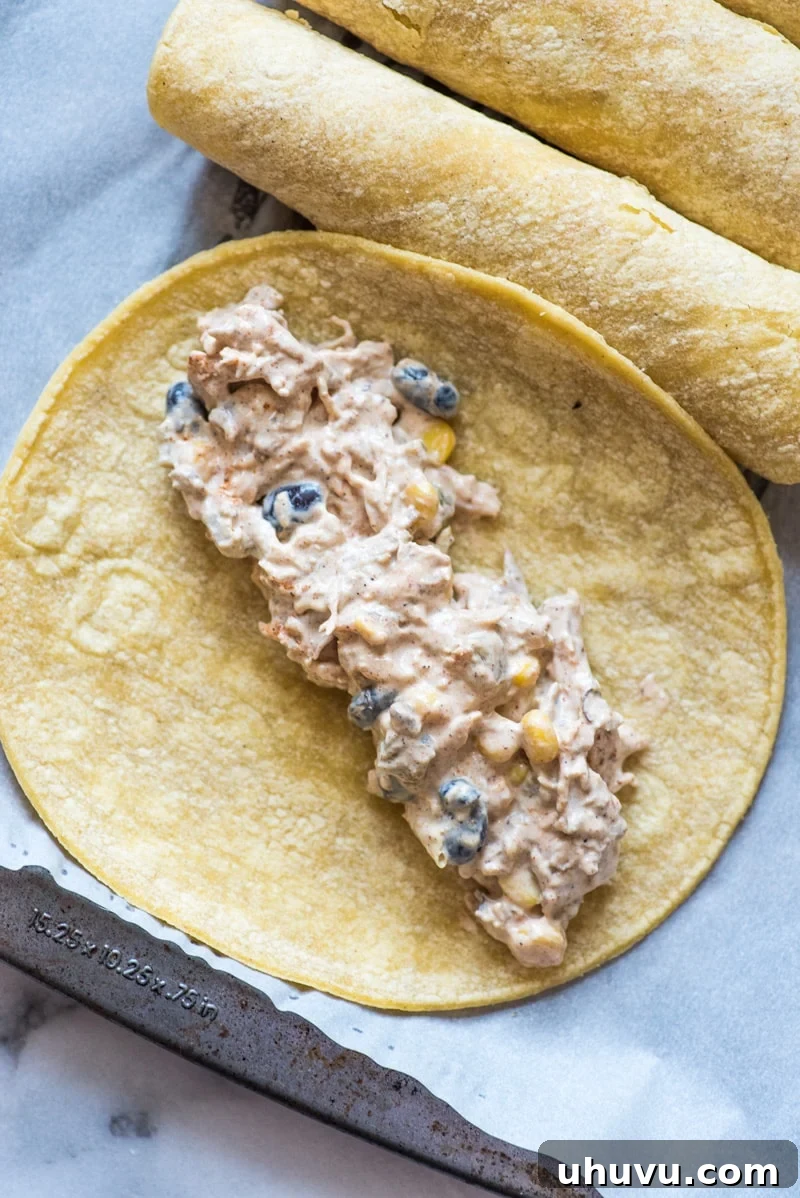 Step-by-step guide to making chicken taquitos from scratch