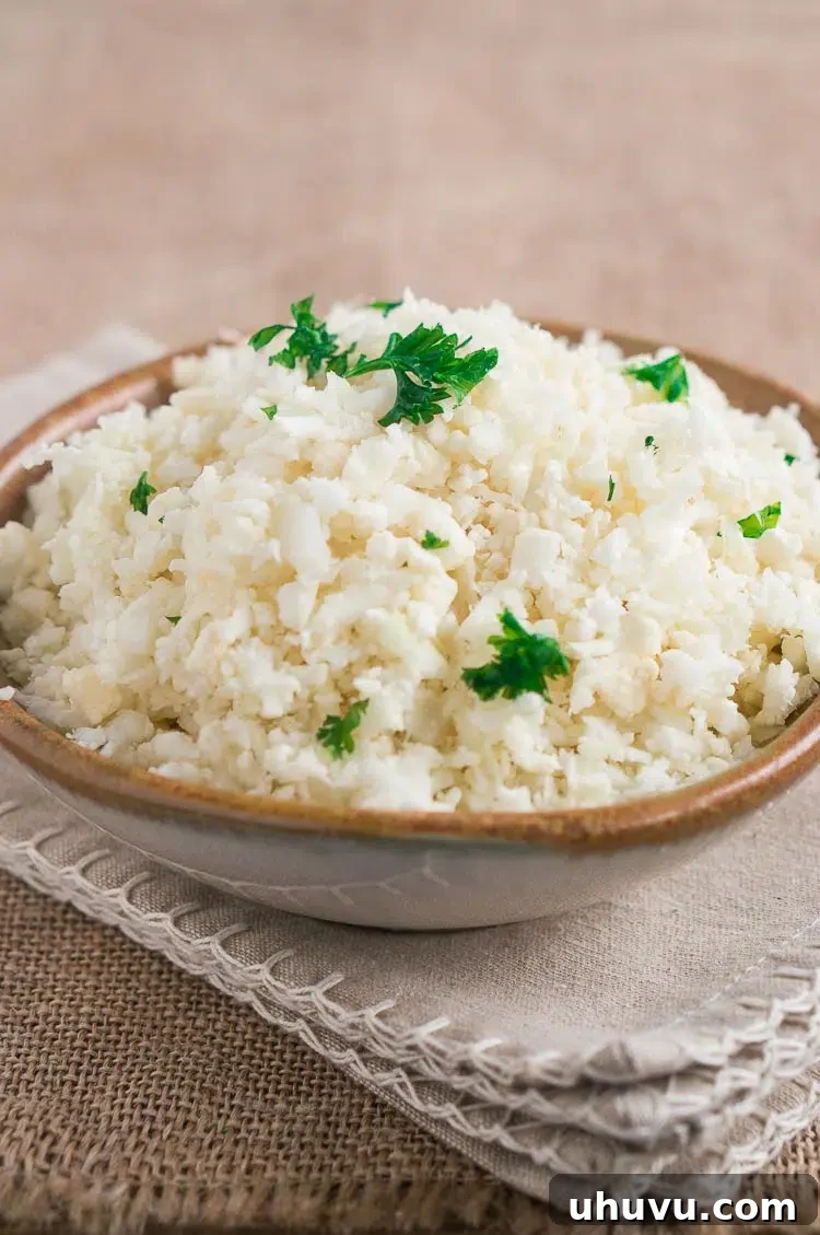 Cauliflower Rice - A healthy and versatile low-carb alternative