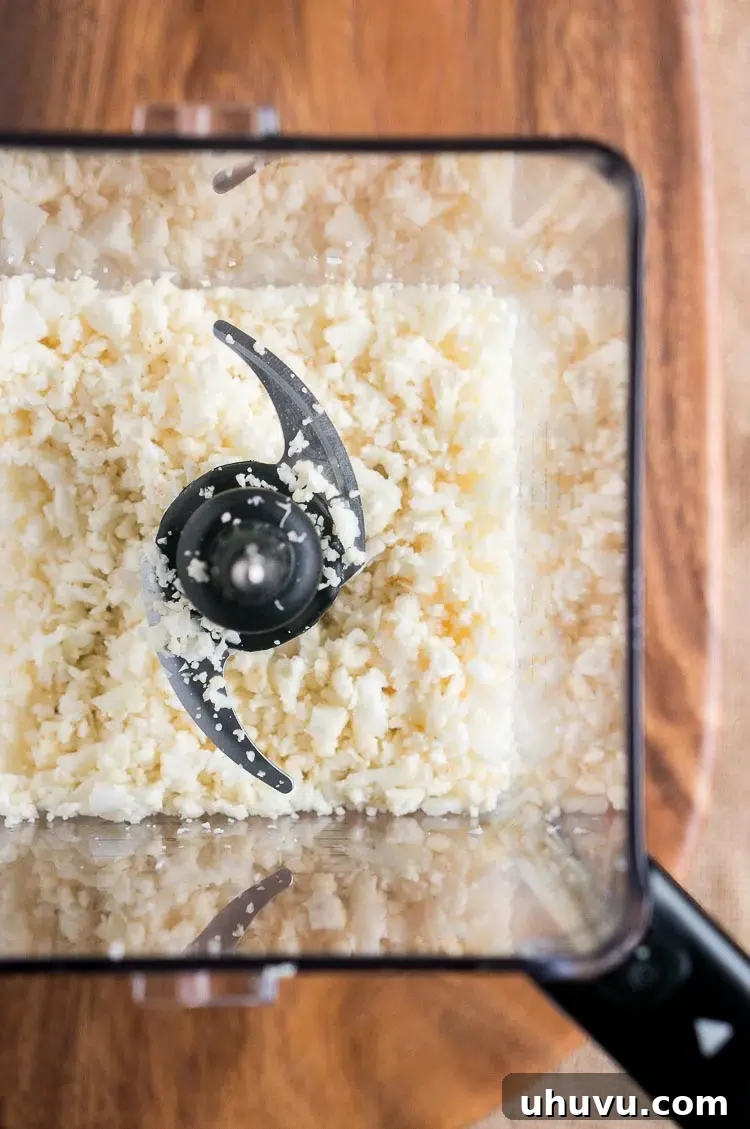 How To Make Cauliflower Rice with a food processor