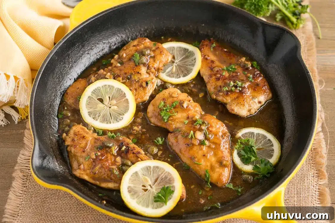 Lemon-Caper Chicken Delight 3 Easy 30-Minute Chicken Piccata with vibrant sauce