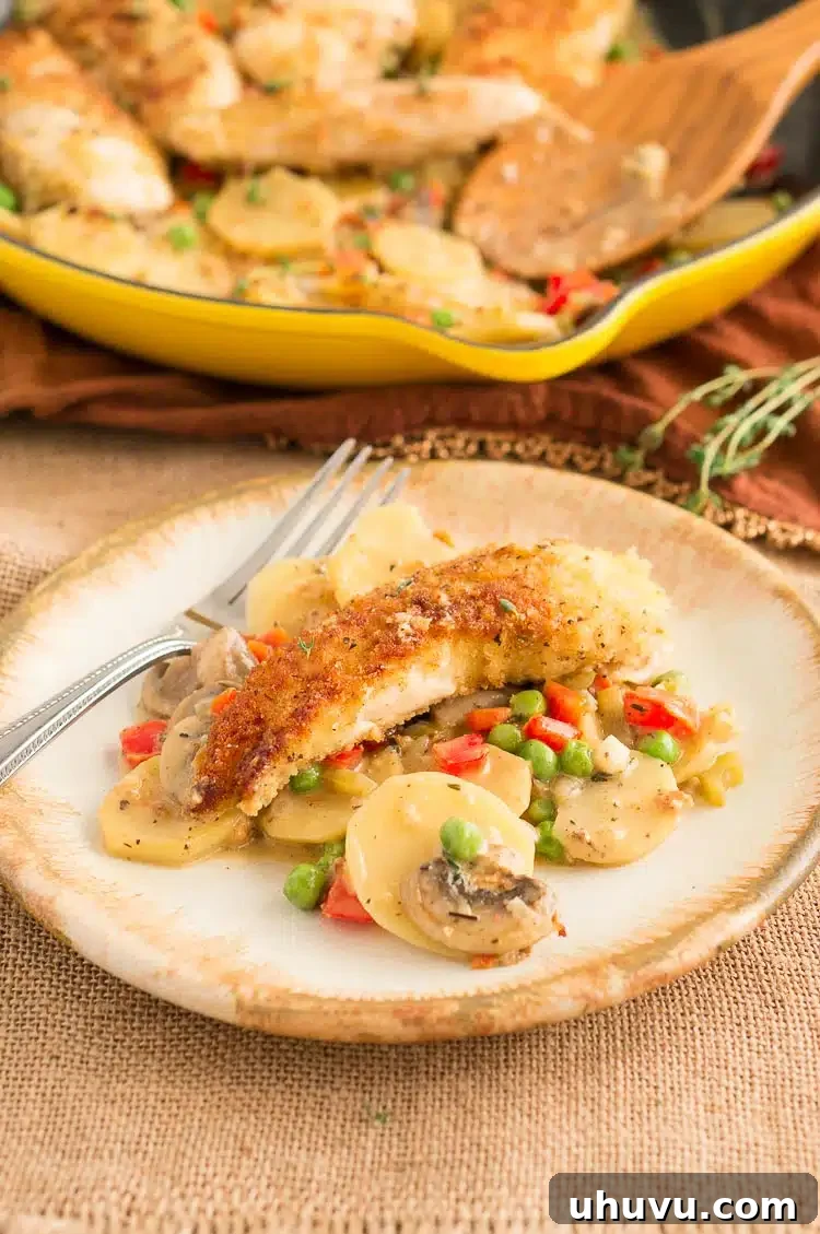 Hearty Homestyle Chicken Skillet 6 Hearty and quick Chicken Dinner recipe, perfect for family meals.