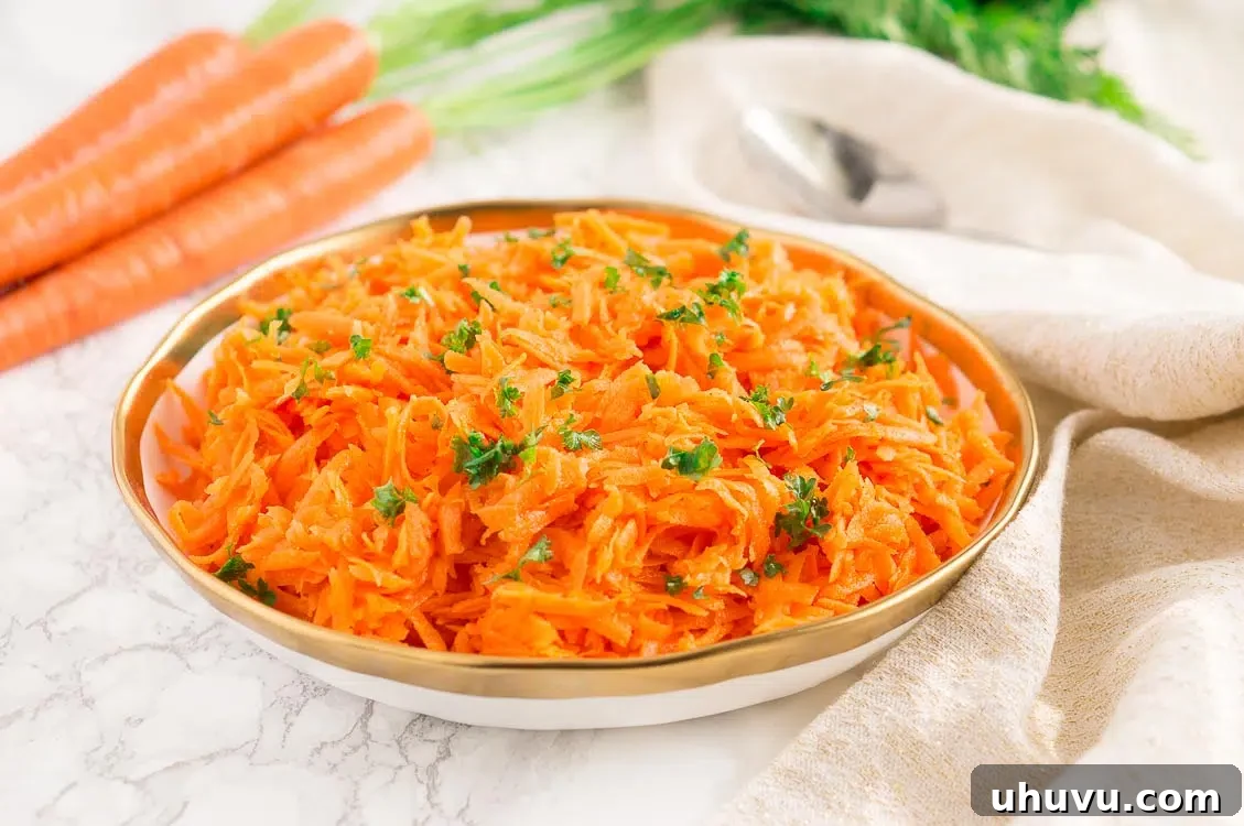 Easy Carrot Salad with a simple homemade dressing