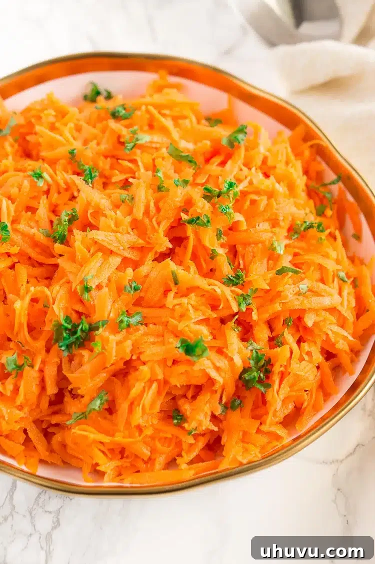 Delicious Carrot Salad Recipe, a healthy and easy side dish