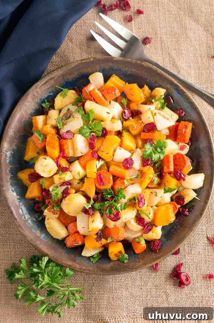Golden Roasted Root Medley 4 Thanksgiving roasted vegetables platter