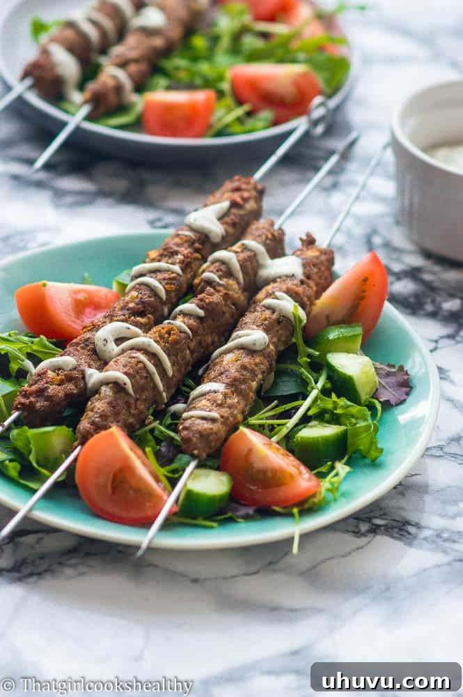 30 Effortless Whole30 Dinners 19 Flavorful Lamb Kofta Kebabs, a delicious Whole30 dinner option.