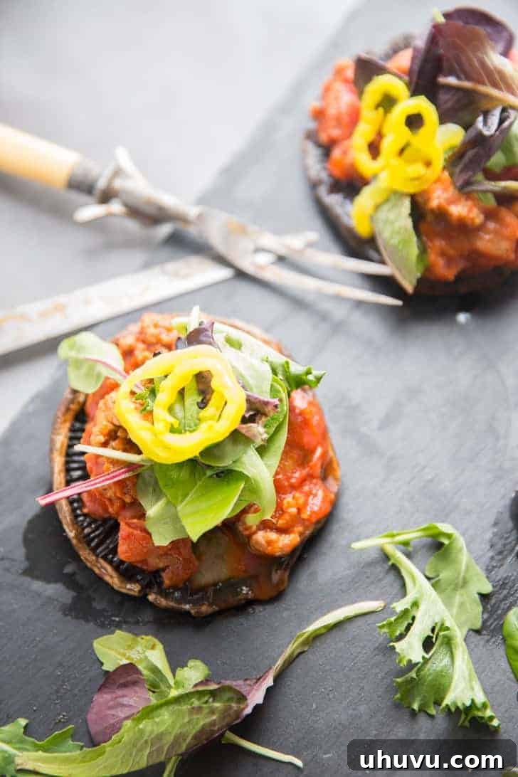 30 Effortless Whole30 Dinners 20 Hearty pizza stuffed portobello mushrooms, a creative Whole30 meal.