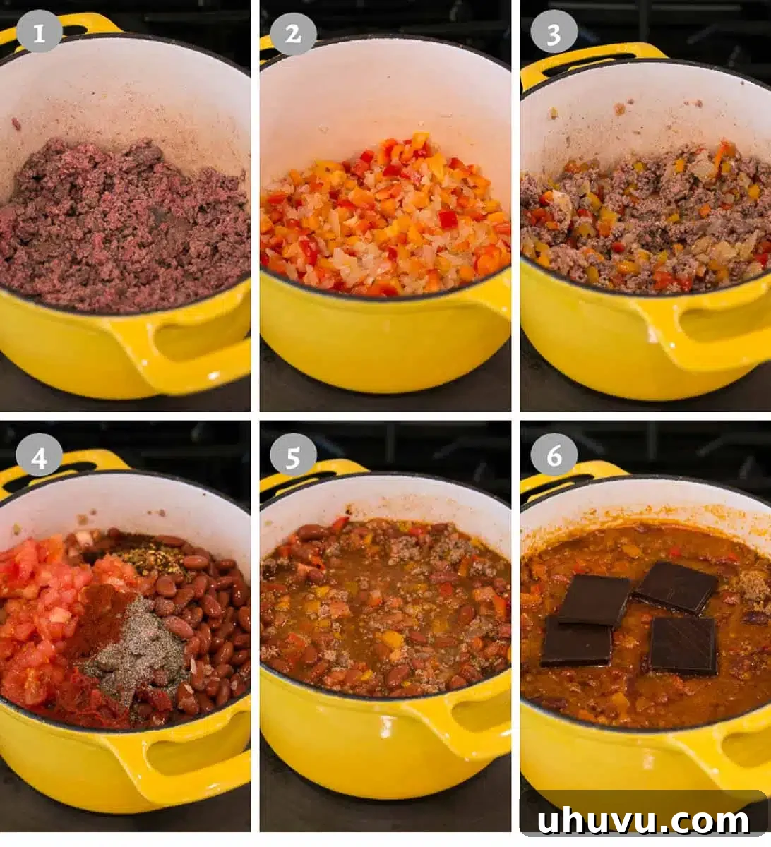 Ultimate Chili Recipe 5 making the best chili recipe - process shots of each step
