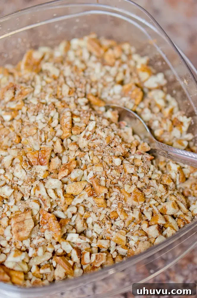 Coarsely chopped walnuts for baklava