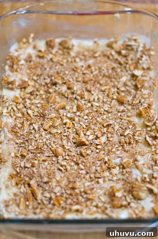 Baklava layers before cutting