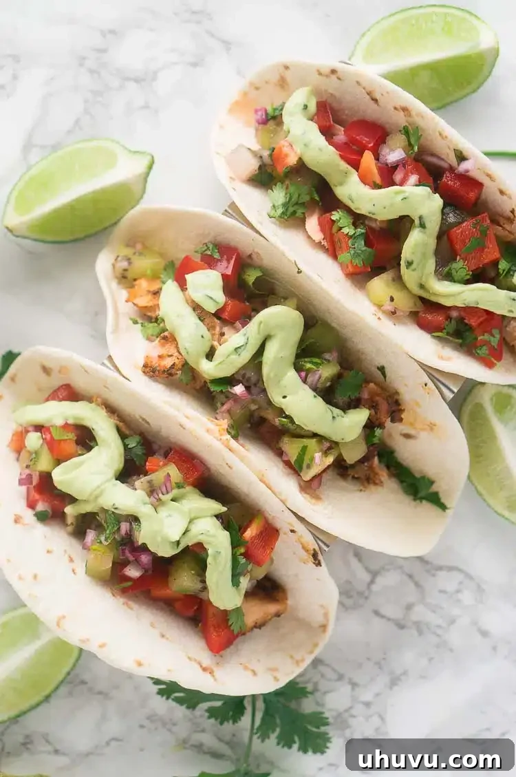salmon fish tacos