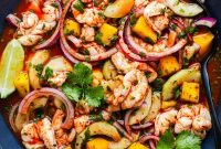 Red Aguachile with Shrimp and Fresh Lime