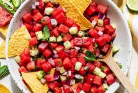 Refreshing Watermelon Salsa with Lime and Cilantro